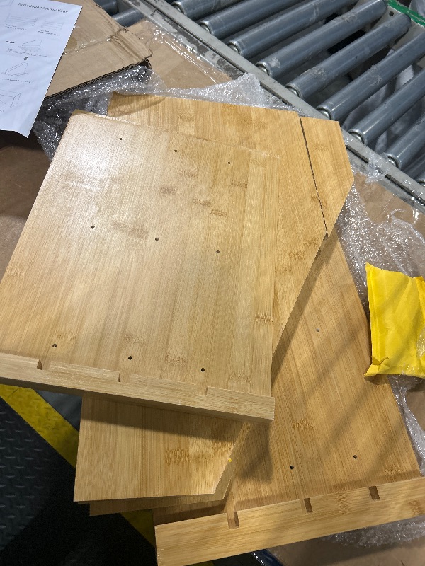 Photo 1 of ***ITEM SIMILAR****
Ninebendstreams 2 Pack Bamboo File Folder Holder Book Holder Frames Document Cabinet Rack Storage Organizer Small Magazine Shelf for Home ?Office