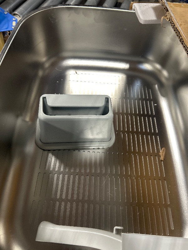 Photo 1 of *****ITEM SIMILAR MISSING PART*****
Stainless Steel Sifting Litter Box with Lid, Metal Litter Pan with Scoop for Big Cats Multi Cat, Extra Large Cats Litterbox Odor Control Easy Clean (22.8 * 16.1 * 6.5inch-Without Enclosure, X-Large)