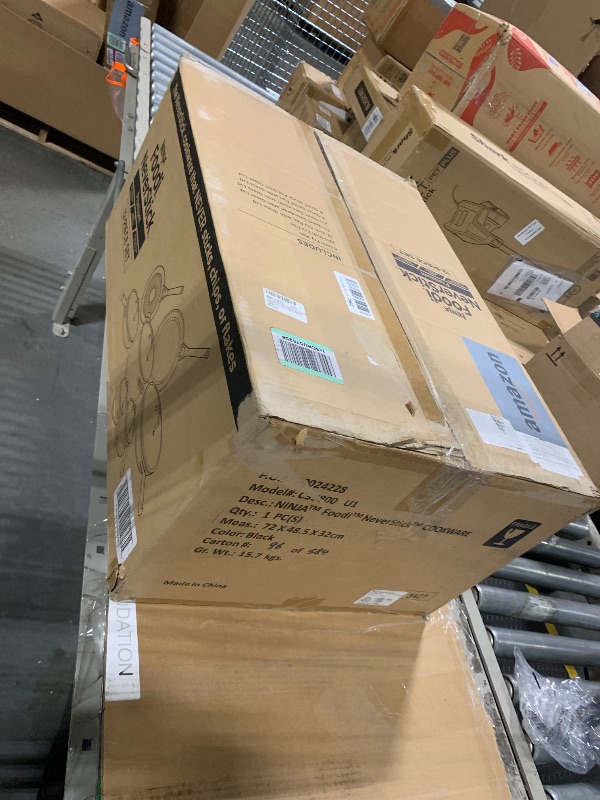 Photo 1 of ****pieces are missing****** Ninja Foodi NeverStick Professional 12-Piece Cookware Set, Hard-Anodized, Nonstick, Durable & Oven Safe to 500°F, Slate Grey, C39800