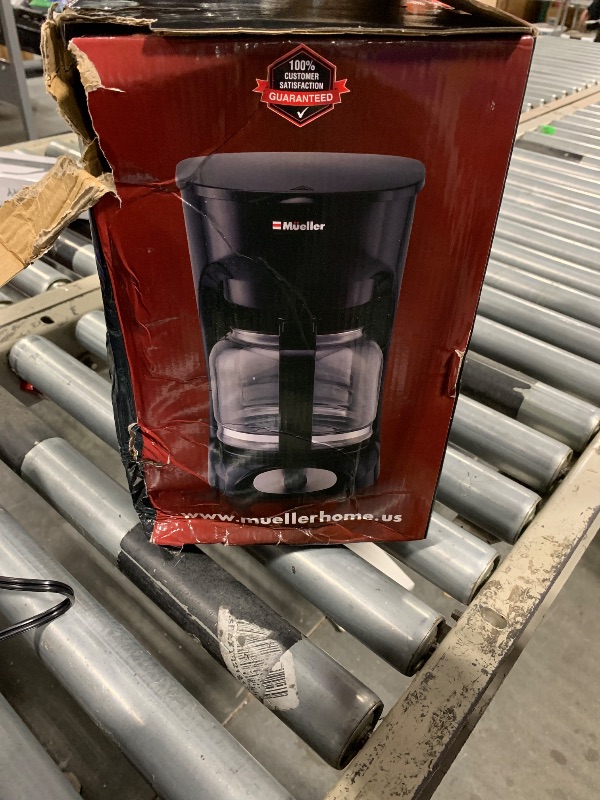 Photo 1 of ****it doesn't turn on*** Mueller 12-Cup Drip Coffee Maker - Borosilicate Carafe, Auto-Off, Reusable Filter, Anti-Drip, Keep-Warm Function, Clear Water Level Window Coffee Machine, Kitchen Essentials & Accessories
