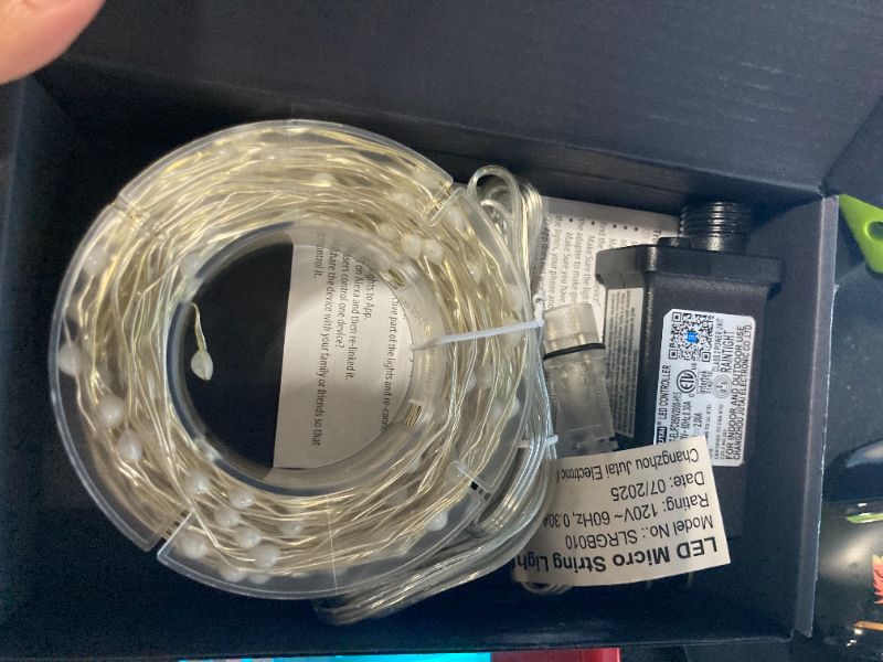 Photo 1 of BrizLabs Smart Fairy String Lights, 66ft 200 LED WiFi RGB Christmas Fairy Lights App Control, Dimmable Rainbow Christmas Lighting, Music Sync Xmas Decorative Lighting Work with Alexa & Google Home