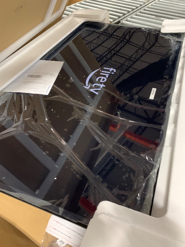 Photo 1 of **RED LINE DOWN THE MIDDLE**TCL 55-Inch Class S5 UHD 4K LED Smart TV with Fire TV (55S551F, 2024 Model), Dolby Vision, HDR PRO+, Dolby Atmos, Alexa Built-in with Voice Remote, Apple AirPlay 2 Compatibility, Streaming Television