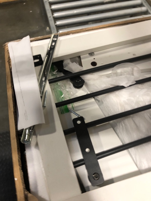 Photo 1 of ***Loose Hardware In Box*** Real Relax 71" Double Dog Crate Furniture, Large Wooden Dog Kennel Furniture with 2 Drawers, Divider and Sliding Door, Indoor Dog House TV Stand for Medium Small Dogs, White