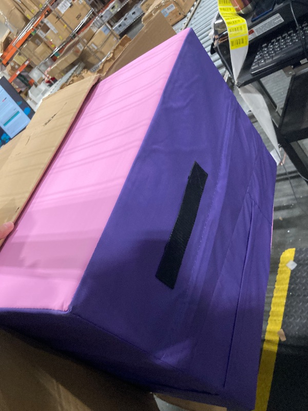 Photo 1 of ***SIMILAR PRODUCT*** Hoppers Incline Gymnastics Mat, 56"x28"x15" Folding Wedge for Kids Tumbling, Skill Training, Multiple Colors Cheese Mat for Gymnastics, Home Gym Exercise, Pink/Purple