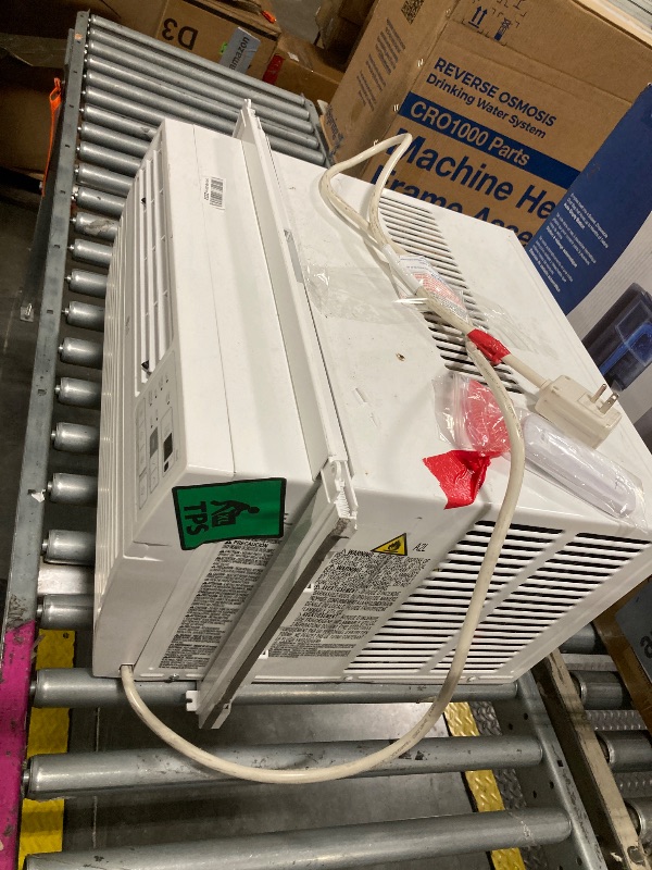 Photo 1 of ***HE HAS A SMALL DAMAGE TO HIS BACK*** LG 10, 000 BTU Smart Window Air Conditioner, 115V, Cools up to 450 Sq. Ft., Smartphone and Voice Control, LG ThinQ enabled, works with Amazon Alexa and Hey Google, 3 Cool & Fan Speeds, White