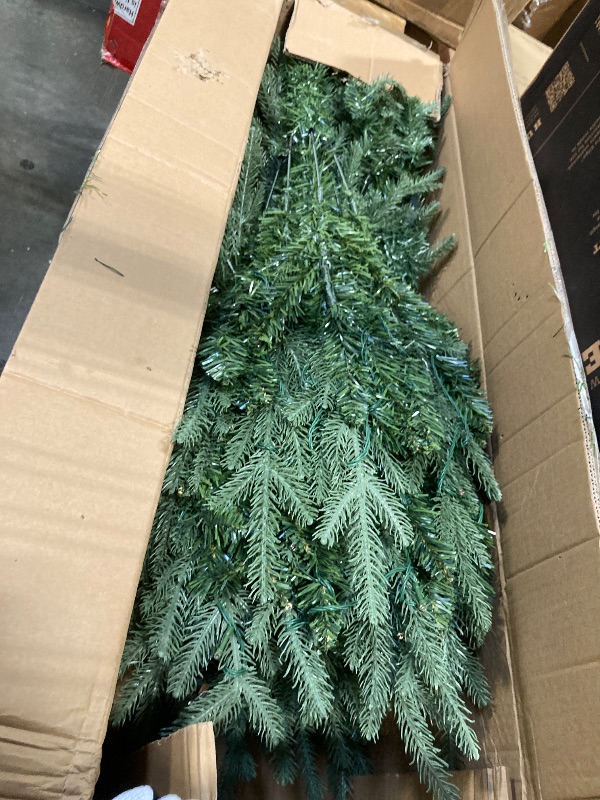 Photo 1 of ***SIMILAR PRODUCT*** 6 Ft Prelit Artificial Full Christmas Tree with Dual Color Lights, Realistic-Feel PE&PVC Mixed Branch Tips, Fraser Fir, Warm White & Multi Color Changing, Timer 8 Mode Xmas Tree Decor