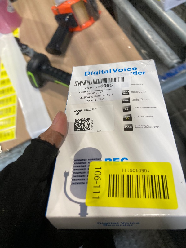 Photo 1 of 64GB (7200Hrs) Voice Recorder w/Type-C, Voice Activated Recorder with AI-Intelligent Noise Reduction, Audio Recording Device 90 Days Storage Capacity for Lectures Meeting, Class, Work, Interviews