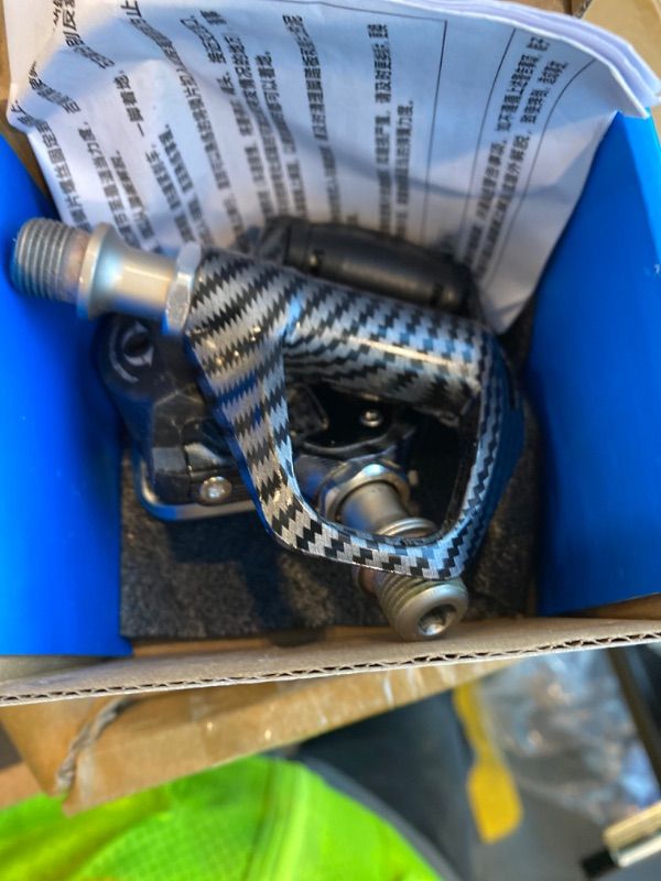 Photo 1 of ***MISSING PIECES*** KOOTU SPD Bike Pedals 9/16" Universal Road Bike Pedals Bicycle Platform Pedals Clipless Pedals Suitable for Road Bike Spin Bike MTB Indoor Bike