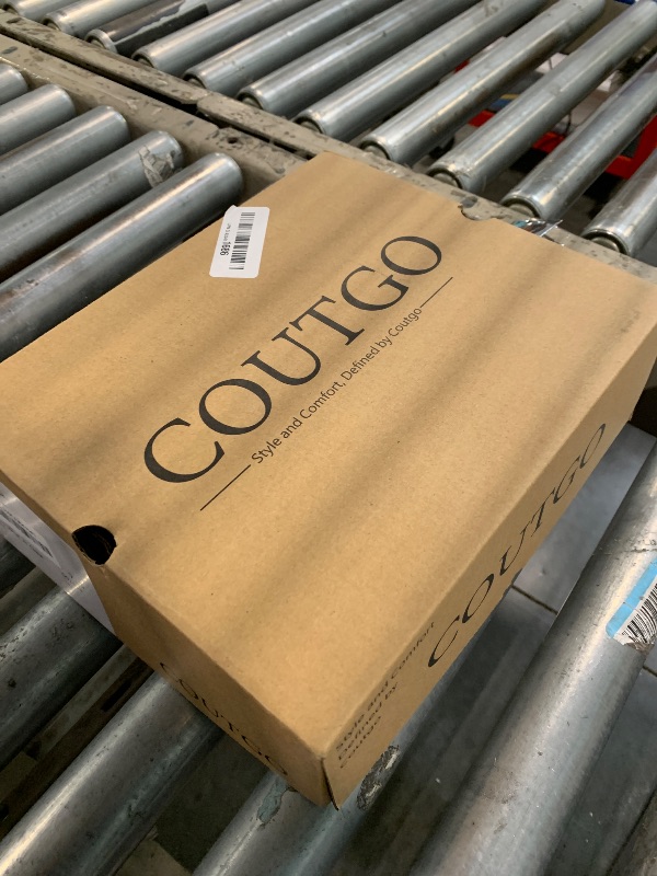 Photo 1 of ****BROWN**** Coutgo Womens Kitten Low Heel Ankle Boots Pointed Toe Side Zipper Short Booties Fall Shoes, Brown, Size 7.5