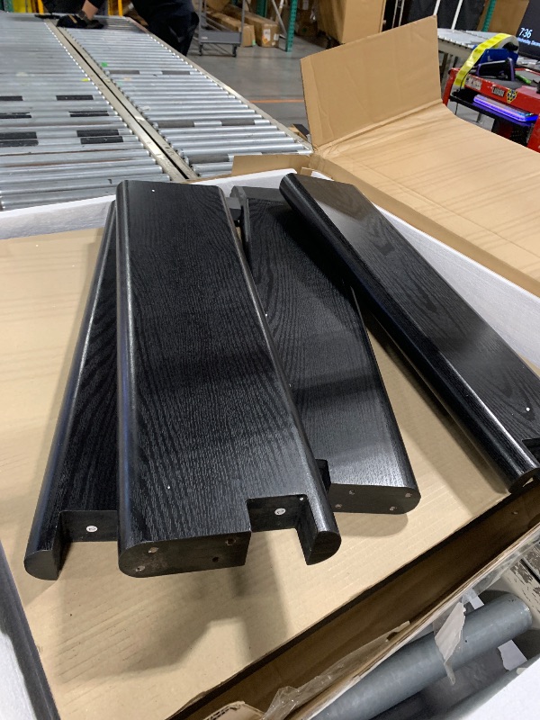 Photo 1 of *****TABLE ONLY***** MISSING PARTS******* NO HARDWARE**** MALOL Rectangular Dining Table Set for 6, 63" Industrial Kitchen Table Dining Room, Kitchen, Living Room, Black