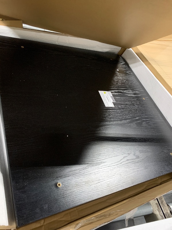 Photo 1 of *****TABLE ONLY***** MISSING PARTS******* NO HARDWARE**** MALOL Rectangular Dining Table Set for 6, 63" Industrial Kitchen Table Dining Room, Kitchen, Living Room, Black