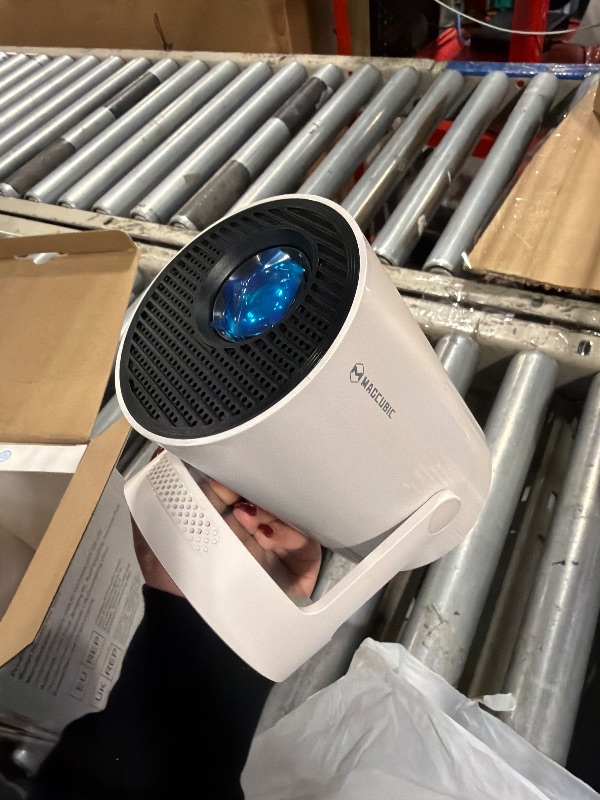 Photo 1 of ?Electric Focus?Magcubic Mini Projector 4K Support, Portable Projector with WiFi 6 and Bluetooth 5.4, Smart Proyector, 5W Soundbase Speaker, 180°Rotation for Home Theater