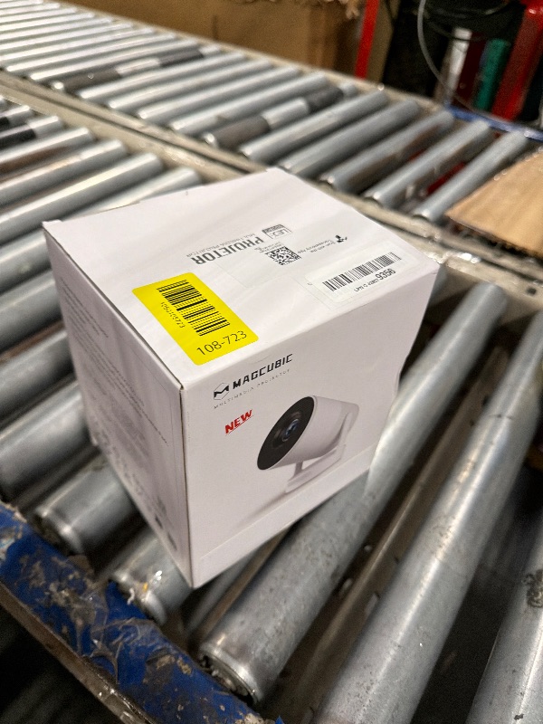 Photo 1 of ?Electric Focus?Magcubic Mini Projector 4K Support, Portable Projector with WiFi 6 and Bluetooth 5.4, Smart Proyector, 5W Soundbase Speaker, 180°Rotation for Home Theater
