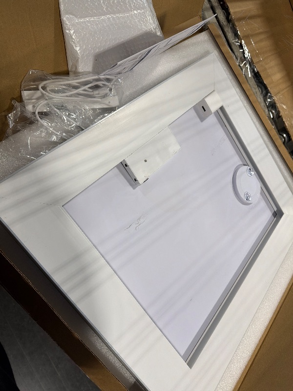 Photo 1 of *******SIMILAR ITEM***** ROLOVE 23x18 Inch Lighted Vanity Mirror, 3-Color Dimmable LED & Touch Control - Large Makeup Mirror for Dressing Room (Wall/Tabletop Mount)