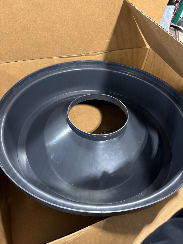 Photo 1 of *****SIMILAR ITEM***** Rubbermaid Commercial Products Trash Can Funnel Top/Lid 32-Gallon Gray Hands-Free Disposable Compatible with The Rubbermaid 32-Gallon Garbage Bins for Indoor/Outdoor/Garage