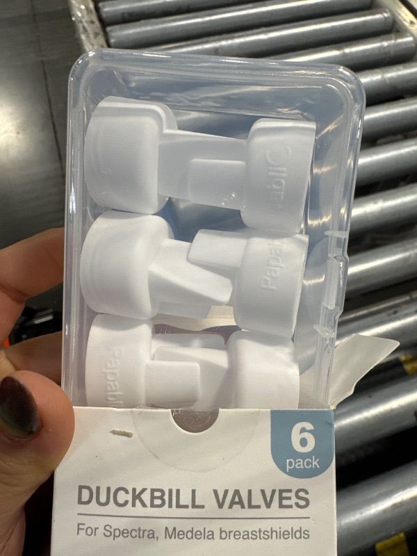 Photo 1 of [6-Count] Papablic Duckbill Valves for Spectra and Medela, Replaceable Duckbill Valves for Spectra S1 Spectra S2 valves and Medela Pump in Style, BPA/DEHP Free White