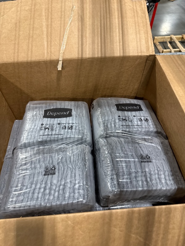 Photo 1 of  Depend Fresh Protection Incontinence Underwear for Men, Adult Diapers, L 144 count