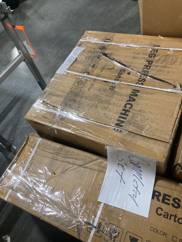 Photo 1 of ****TWO BOXES****Dripex Leg Press Machine, Leg Press Machines for Home Gym, Professional Leg Press Hack Squat Machine Combo with 4 Weight Plate Storage Holders for Full Lower Body Workout - Weight Plates Not Included