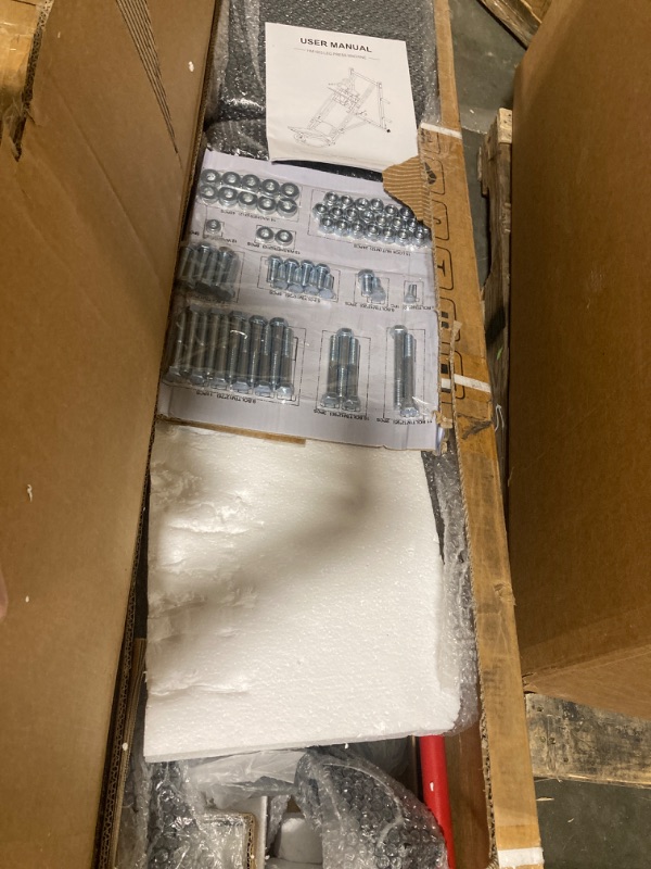 Photo 1 of ****TWO BOXES****Dripex Leg Press Machine, Leg Press Machines for Home Gym, Professional Leg Press Hack Squat Machine Combo with 4 Weight Plate Storage Holders for Full Lower Body Workout - Weight Plates Not Included