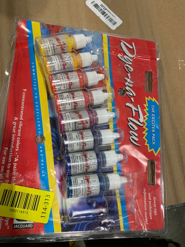Photo 1 of ***Lime missing***Jacquard Dye-Na-Flow Exciter Pack 9 Colors
