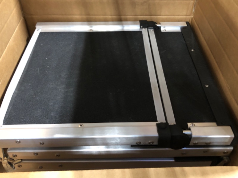 Photo 1 of ???? ???????? Dog Ramp for Car (330 lbs), Extra L71” W17” Folding Pet Ramp for Large Dogs 90° Adjustable Head, Outdoor Anti-Slip Foldable Dog Car Ramps for SUV Truck Side Door