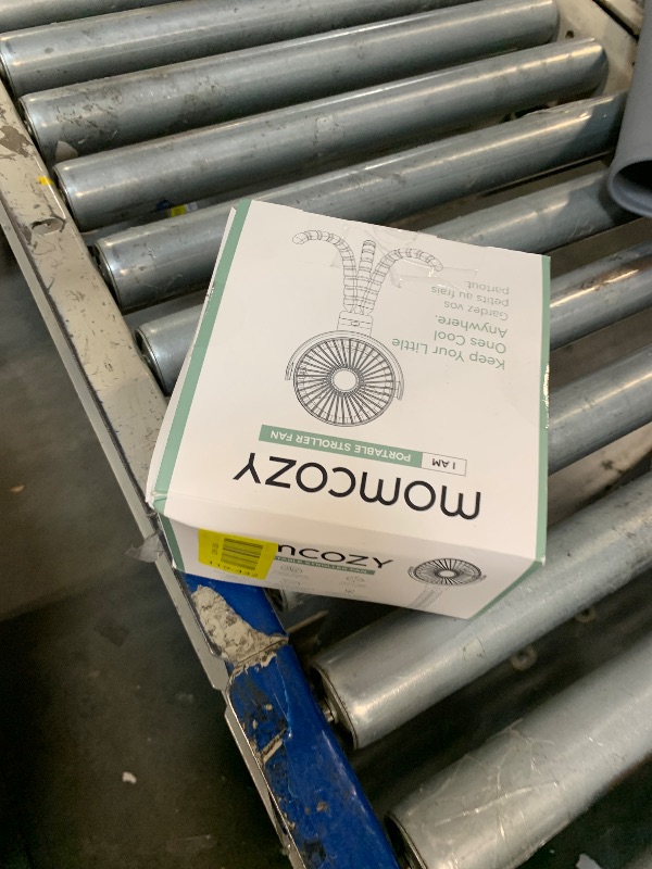 Photo 1 of **UNTESTED**
Momcozy Portable Stroller Fan, 8000mAh, 27H Ultra-long Battery Life, Detachable 4 Speed 360°Rotate, LED Night Light with 2 Modes, USB Rechargeable Handheld Cooling Fan for Travel, Car Seat, Bedroom