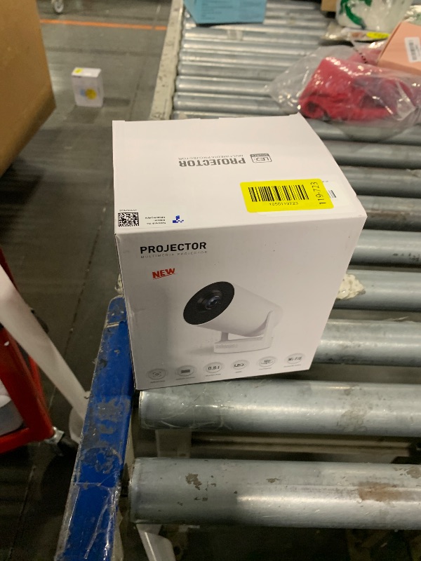 Photo 1 of [Electric Focus]Mini Portable Projector with 4K Support, Bluetooth 5.4 WIFI6, 5watt Sound Base Speaker, 260 ANSI, Android 11, 210° Rotation , Auto Keystone Correction Video Projector HY300 PLUS