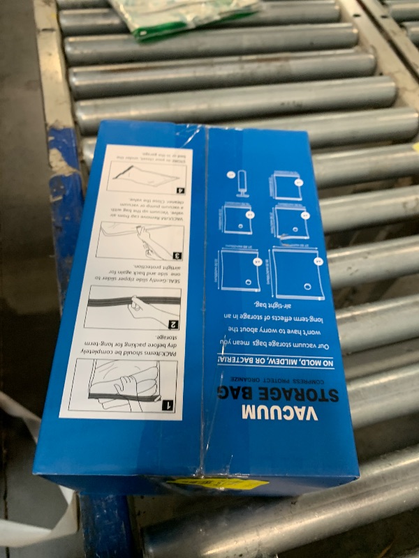 Photo 1 of *USED*
20 Pack Vacuum Storage Bags, Space Saver Bags (4 Jumbo/4 Large/4 Medium/4 Small/4 Roll) Compression for Comforters and Blankets, Sealer Clothes Storage, Hand Pump Included