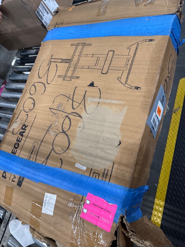 Photo 1 of **MISSING PIECES UNKNOWN*** Perlegear Mobile TV Cart, Rolling TV Stand for 55-90 inch Flat or Curved TVs up to 200 lbs, Adjustable TV Cart with AV Shelf & Camera Shelf, Rolling Floor TV Stand, Max VESA 800x500mm, PGTVMC07