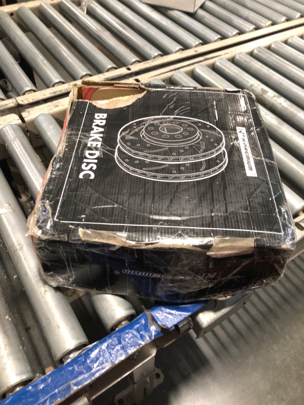 Photo 1 of ***MISSING PIECE*** A-Premium 12.40 inch (315mm) Rear Drilled and Slotted Disc Brake Rotors Compatible with Select Chevy and Cadillac Models - Camaro 2010-2015, CTS 2008-2019, 2-PC Set