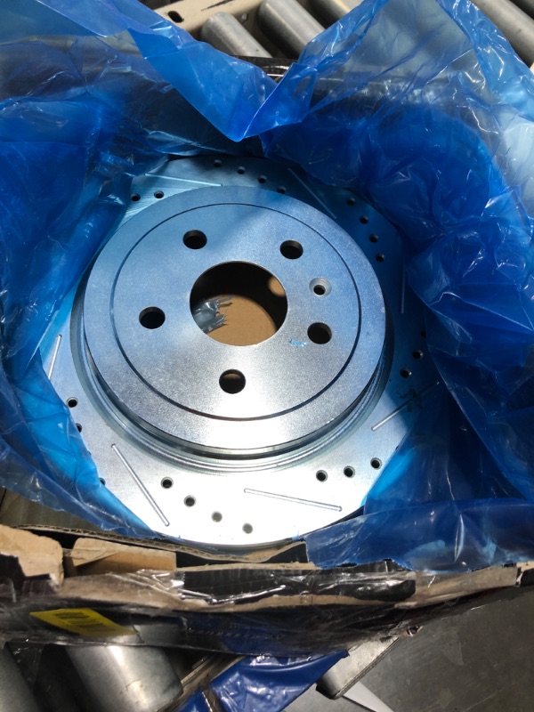 Photo 1 of ***MISSING PIECE*** A-Premium 12.40 inch (315mm) Rear Drilled and Slotted Disc Brake Rotors Compatible with Select Chevy and Cadillac Models - Camaro 2010-2015, CTS 2008-2019, 2-PC Set