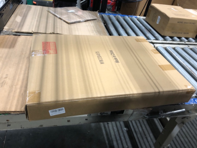 Photo 1 of ***similar item***it is not exactly same***Besdomus Rustic Bathroom Wall Mirror: 22"x30" Brown Barn Door Solid Wood Frame Vanity Mirror - Farmhouse Decor for Hallway/Living Room/Bathroom - Wall Decor for Fashion-Conscious