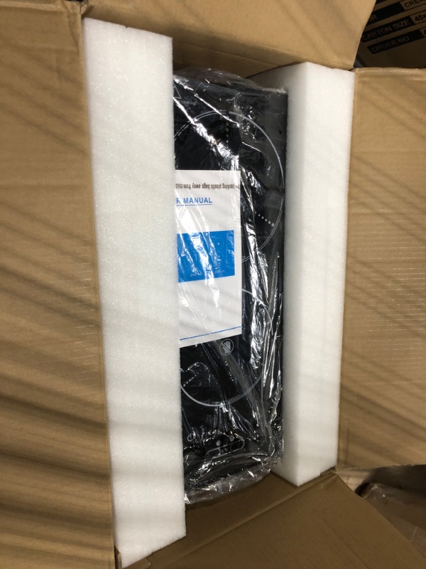 Photo 1 of ***similar item***12 Inch 2 Burners Electric Cooktop, TECASA 3000W Radiant Electric Hob with 9 Power Levels, Built-in Ceramic Stove Top with Child Lock, Timer, Residual Heat Indicator, Hard Wire (No Plug)