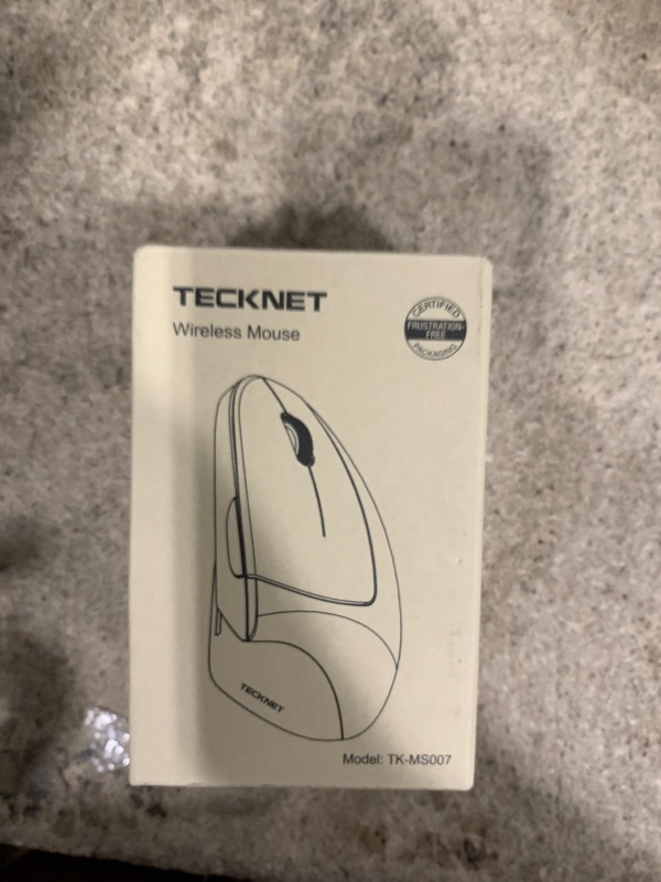 Photo 2 of TECKNET Ergonomic Mouse, Wireless Bluetooth Vertical Mouse, 4800 DPI Optical Tracking, 6 Adjustable DPI, Quiet Clicks, 2.4GHz with USB A Receiver, 12 Months Battery, 6 Buttons, Wide Compatibility