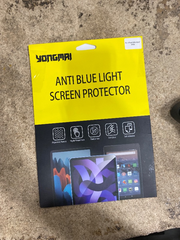 Photo 1 of ?2 Pack?Blue Light Blocking Screen Protector for iPad 10.9 Inch Tablet (2022 Released, 10th Generation, A2696/A2757/A2777), Anti-Blue Light Anti-Glare iPad 10.9" Tablet Screen Protector