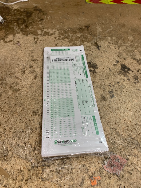 Photo 1 of 882-E Compatible Test Sheet, SCANTEST-100, 100 question Sheet (25 Sheet Pack)