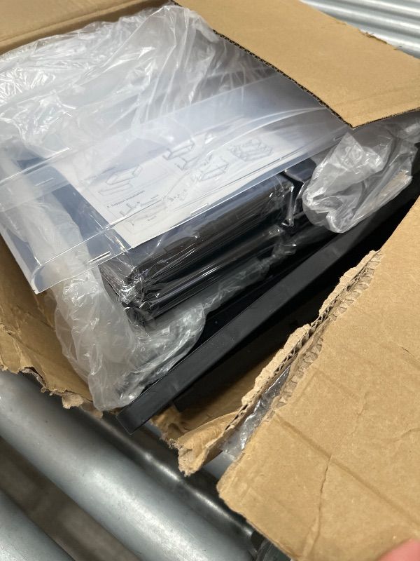 Photo 1 of *** 3 DOORS ONLY***   BYCY Medium 4 Drawer Clear Stacking Desktop Organizer for Office Supplies,Stackable Storage Drawers Plastic Storage Bins For Kitchen Cabinets, Pantry, Home Organization (Black, Medium 4Drawer)