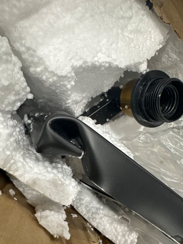 Photo 1 of ** PARTS ONLY ** HUOKU 6-Lights Crystal Bathroom Vanity Light Black Gold Modern Bathroom Lighting Fixtures Over Mirror, Wall Light Fixtures