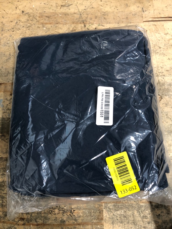 Photo 1 of Amazon Basics Lightweight Super Soft Easy Care Wrinkle Free Microfiber 3 Piece Bed Sheet Set with 14-Inch Deep Pockets, Twin, Navy Blue, Solid, Kids, Men & Women Bedding