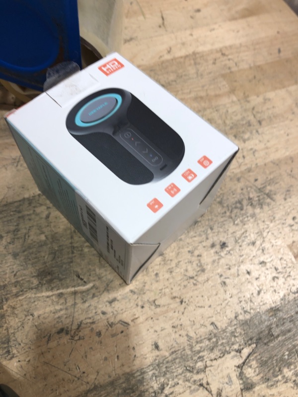 Photo 1 of Bluetooth Speaker Wireless,IP67 Waterproof & Dustproof Portable Speaker with Lights,15W Loud Stereo Sound, 2500mAh Battery All Day Playtime, TWS Pairing, BT5.3, Home/Party/Outdoor/Beach (Black)