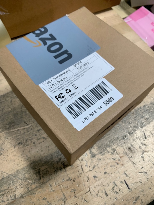 Photo 1 of 2-Pack Battery Operated Motion Sensor LED Ceiling Light, 7.2inch Flush Mount Light Fixture 6000K, Wireless Motion Activated Ceiling Lamp in 400LM for Closet Pantry Laundry Stair(Battery Not Included)