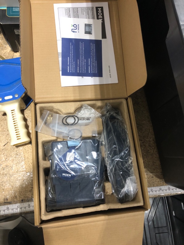 Photo 1 of **FOR PARTS ONLY/MISSING ASSEMBLY PIECES** Moen Flo Smart Water Monitor and Automatic Shutoff Sensor, Wi-Fi Water Leak Detector for 3/4-Inch Diameter Pipe, 900-001