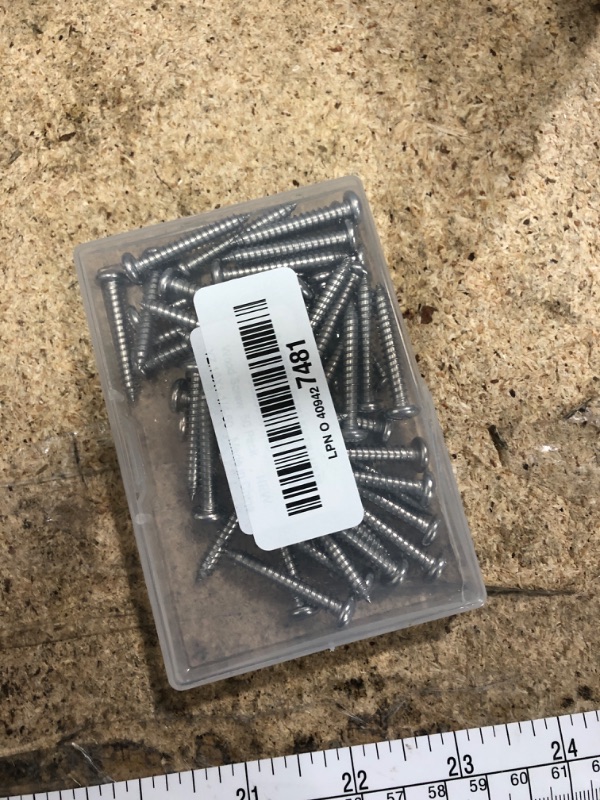 Photo 1 of #10 x 1-1/4" Pan Head Self Tapping Screw, Pan Head Sheet Metal Screws Wood Screws, Stainless Steel 304 (18-8), 50 Pack
