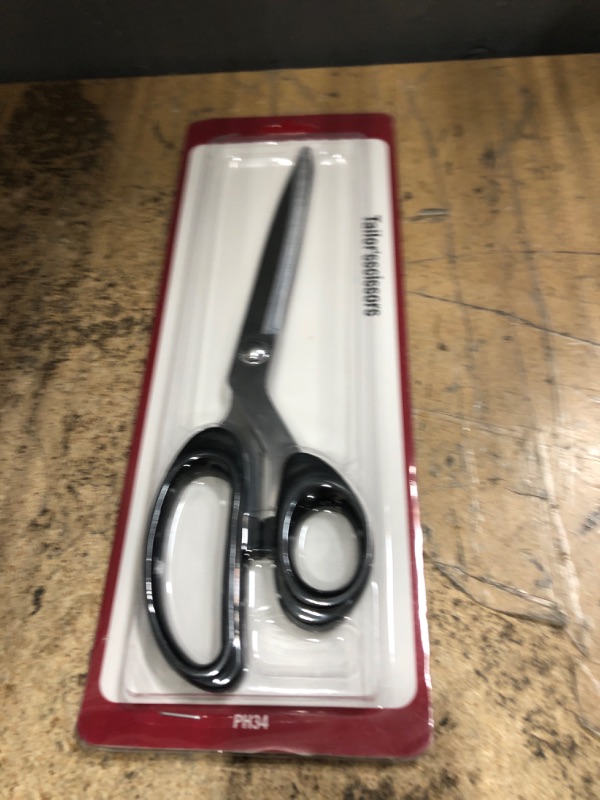 Photo 1 of 10-Inch All-Purpose Sharp Fabric Scissors - Heavy-Duty Stainless Steel Professional Shears for Cutting Clothes, Leather - Ideal for Tailor, Home, Office Use.