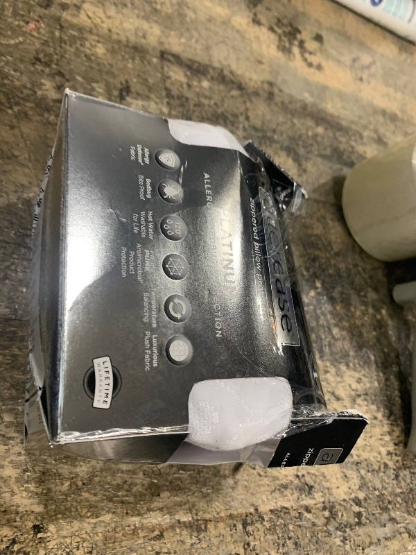 Photo 1 of AllerEase Platinum Allergy Defense Particles Proof Temperature Balancing Luxurious Plush Fabric Machine Washable Bedbug Bite Proof Durable Zippered Pillow Protector, Standard/Queen Size, White