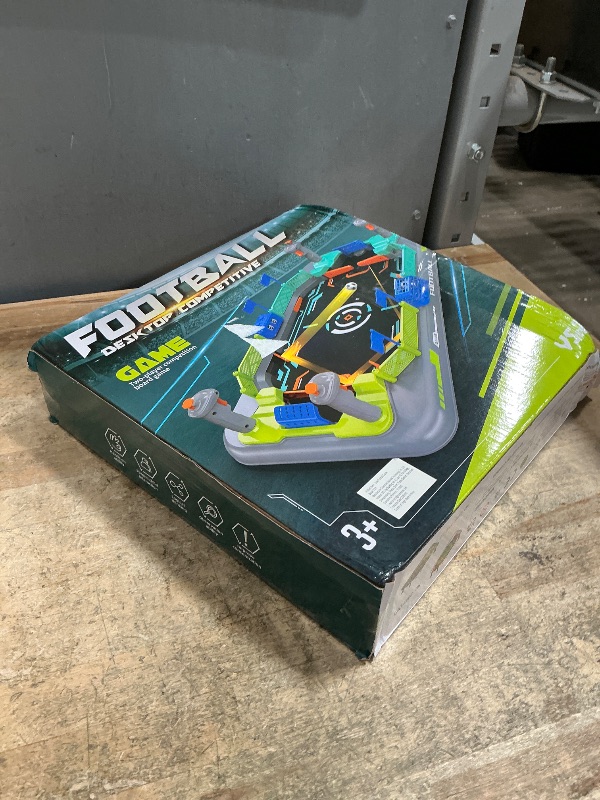 Photo 1 of (SMASHED BOX) (FAIR) Couomoxa Upgrade Mini Football Games with 4 Flipper Drive Simulate Mini Tabletop Soccer Sport Board Game Educational Interactive Play Toy Gift for Boys,Girls Ages 3+ Adults