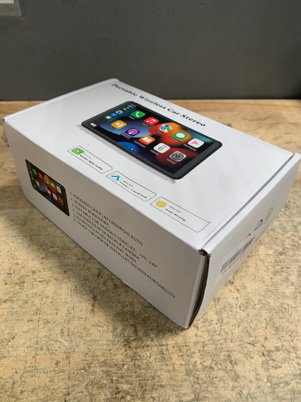 Photo 1 of 2025 Enhanced Carplay Screen for Car - 7" HD Portable Carplay & Android Auto with Bluetooth, HD Backup Camera, GPS Navigation, Siri, FM Radio, AUX, and Mirror Link – Compatible with All Vehicles
