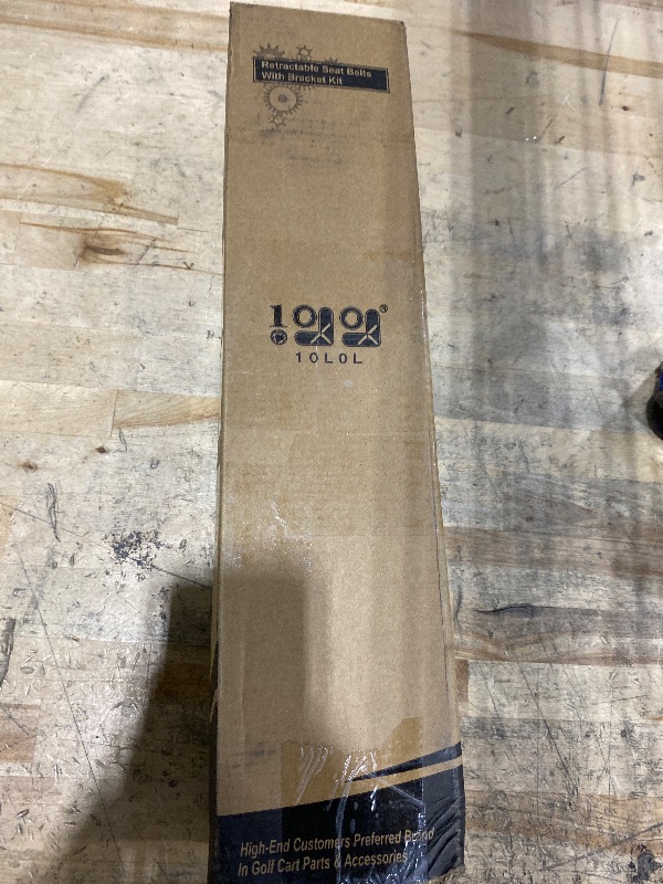 Photo 1 of 10L0L 2 Passenger Universal Golf Cart Seat Belt Bracket Kit for Yamaha, EZGO TXT/RXV, Club Car DS/Precedent Front Rear Seat, Retractable Seatbelts 42" Long