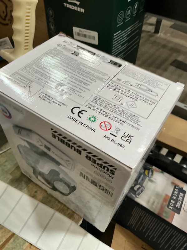 Photo 1 of 2025 Upgraded Bubble Machine with Remote Control, Automatic Rotation & RGB Lights, 1800mAh Rechargeable Battery, Type-C Charge, Bubble Maker for Kids, Weddings, Birthday Parties, Outdoor Activities