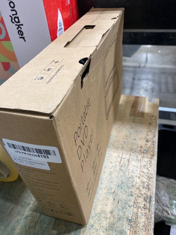 Photo 1 of 11.5" Portable DVD Player for Kids and Car, 9.5" Swivel HD Screen with 4-6 Hours Built-in Battery, Support Sync Screen to TV, Support SD Card/USB/Multiple Disc Formats (Black)